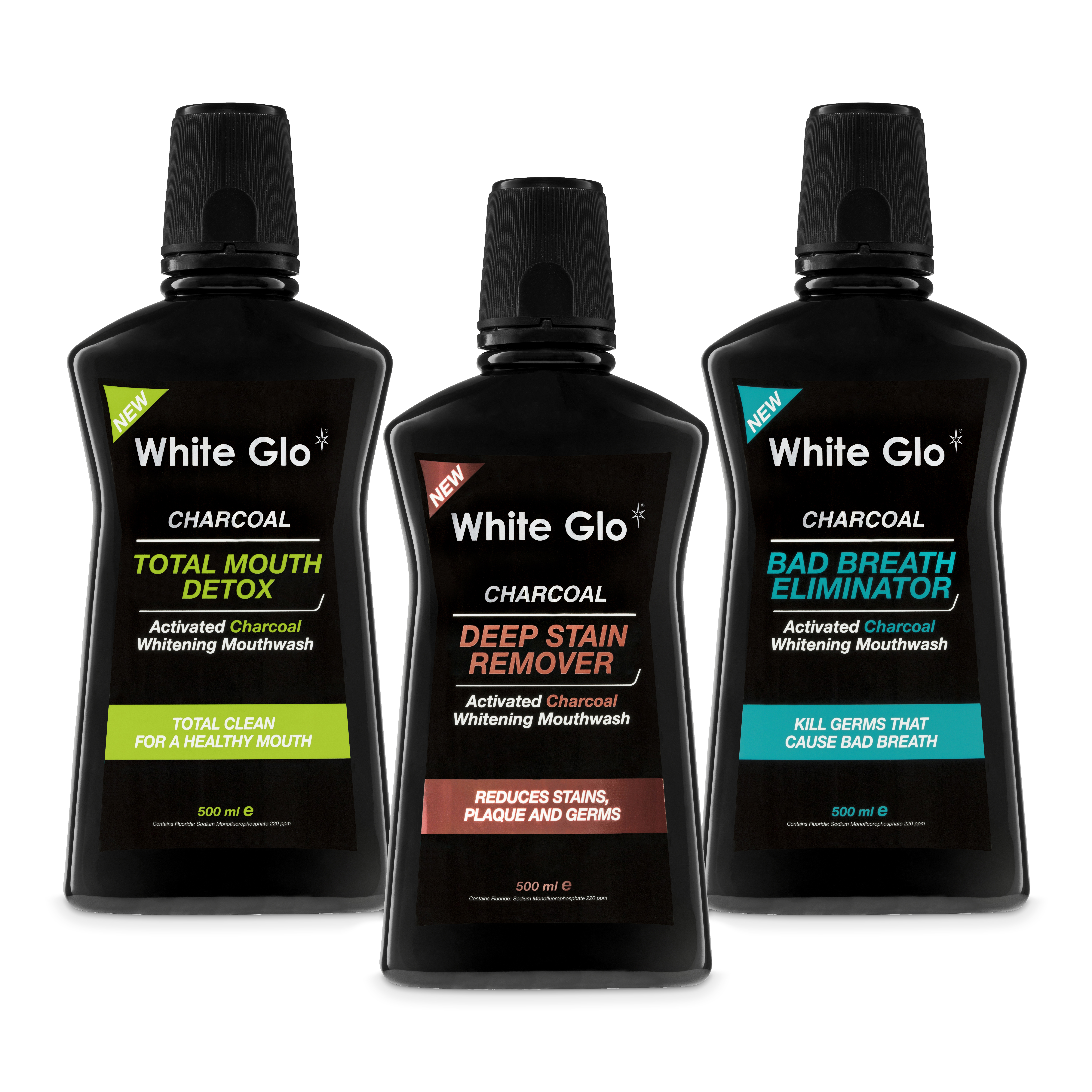 White Glo Charcoal Mouthwash Range-1
